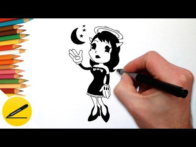 How to Draw Alice Angel (Bendy and The Ink Machine)  Draw Alice Angel Full Body