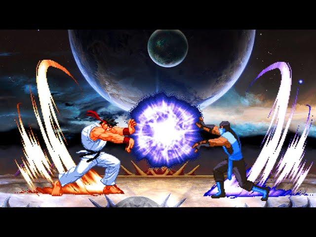 MK VS SF! RYU VS SUB-ZERO! THE GREATEST KOMBAT EVER!