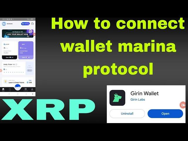 How to connect wallet in Marina protocol