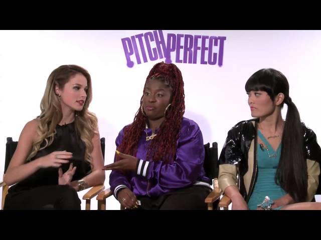 Actresses of Pitch Perfect have fun with reporter Fabio Borges