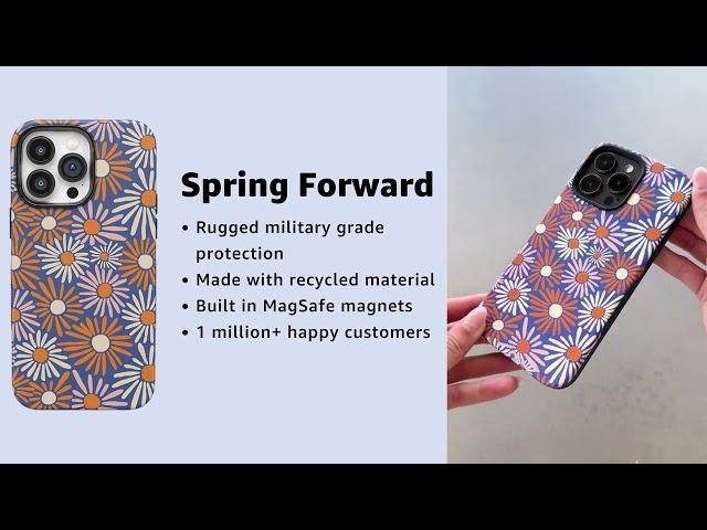 CASELY Spring Forward | Daisy Floral iPhone Case - Bold + MagSafe Collection