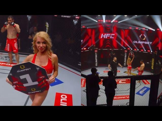 Fighter Kick Ring Girl and Attack Opponent & Commentator after Loss