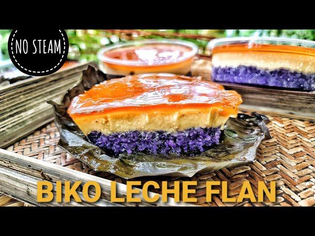 ( NO STEAM ) Gawin ito sa Glutinous Rice sasarap ang Hapon Biko Leche Flan / Biko De Leche