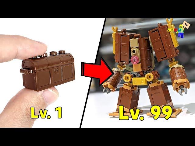 Lego level 1 vs level 99 amazing mech MOCs