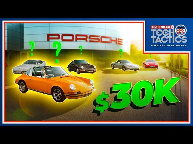 Entry Level: What Porsche Will $30,000 Buy You Today | Tech Tactics Live