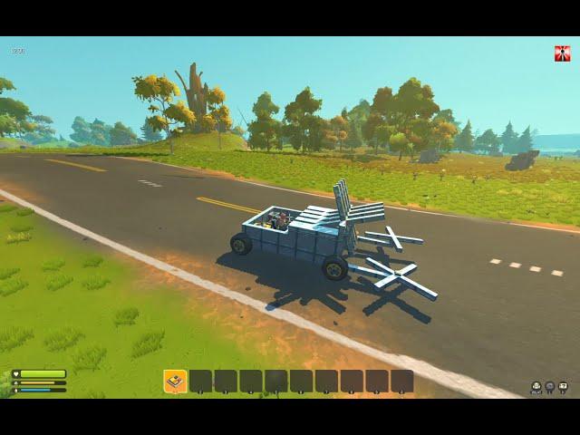 Scrap Mechanic Survival | Build&Test - Farmbot Spinner Killer 2.0