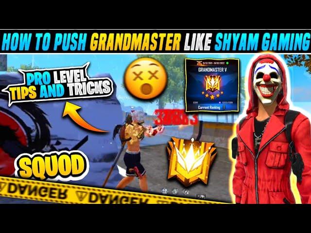 Grandmaster Push Tip's And Tricks || Free Fire Ban Day 5