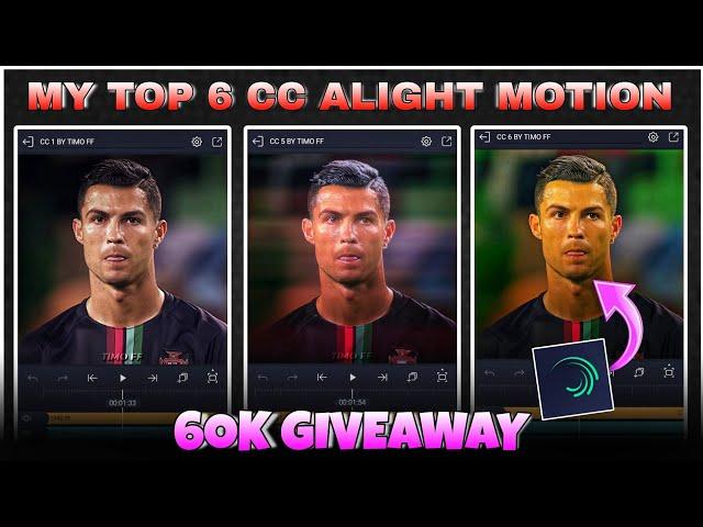 60k Special My Top 6 CC / Pack Alight Motion ️