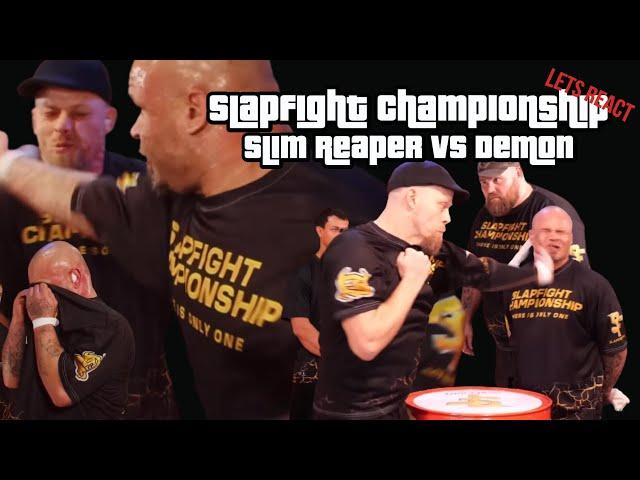 *Broken Hand* Slim Reaper vs Demon | SlapFIGHT Championship #slapbattles #slap