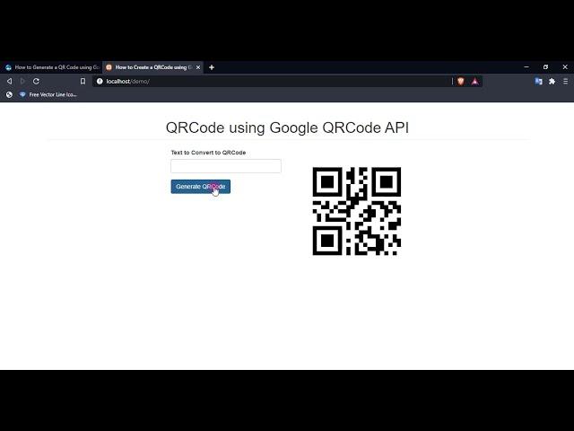 How to Generate a QR Code using Google QR Code API and PHP