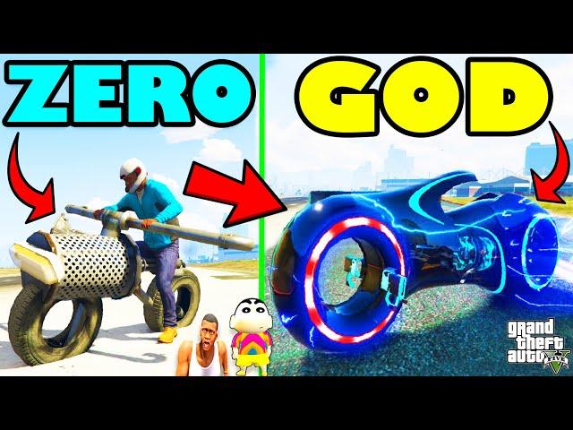 Franklin Upgrading ZERO To GOD SUPER BIKE in GTA 5 | SHINCHAN and CHOP