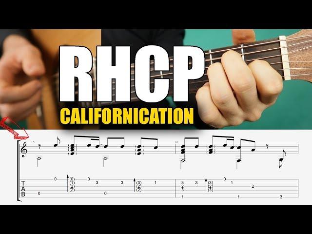 RHCP - Califronication Tab Playthrough / Fingerstyle Guitar Tutorial