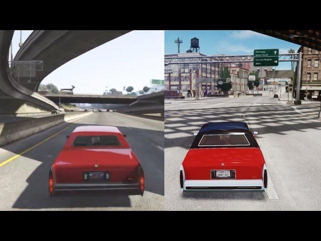 GTA V vs GTA IV [ENB Graphic Mod]