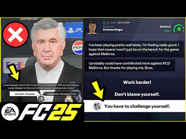 12 Things You SHOULD NOT Do In FC 25 Career Mode 