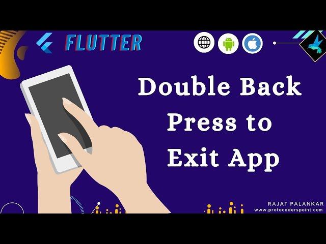 How to implement Press back button again to Exit in flutter using Double Back to Close package