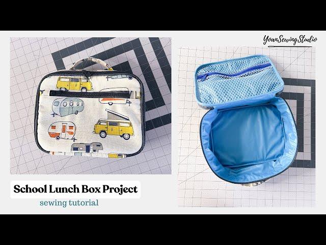 How to sew insulated Lunch Box - Sewing Tutorial - Great for school