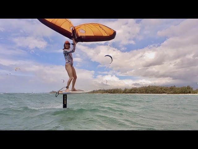 Big winds and small bumps, this is summertime winging on Maui.