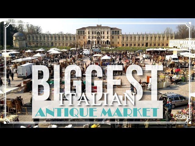 HUGE ANTIQUE MARKET in Piazzola sul Brenta ITALY | Come vintage shopping with us + Haul