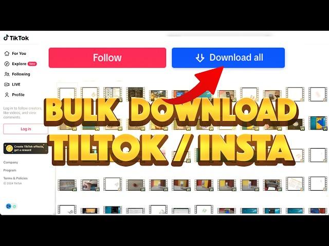 How to Bulk Download TikTok Videos and Insta Reels | No Watermark (Edu Purpose)