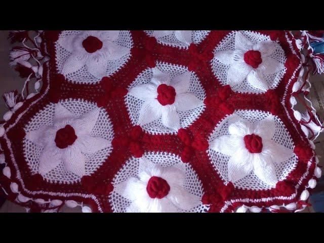 thal posh design| woolen design| hand craft| home decoration| mat design| craft| woollen craft| woll