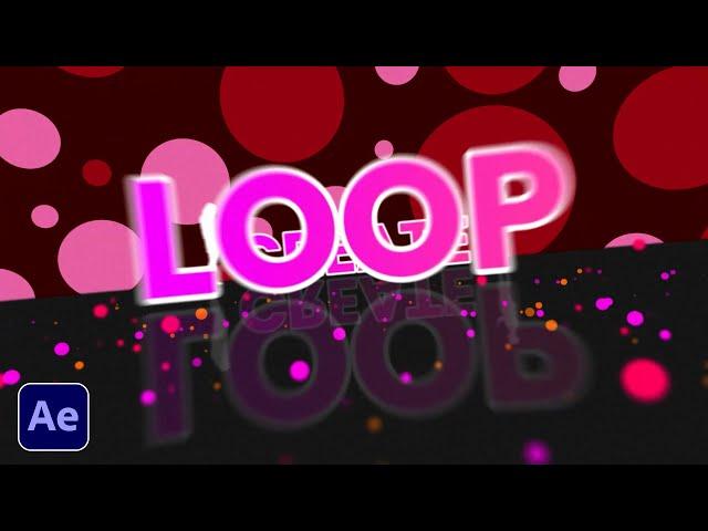 Create Seamless Text Tunnel Loops in After Effects | Tutorial