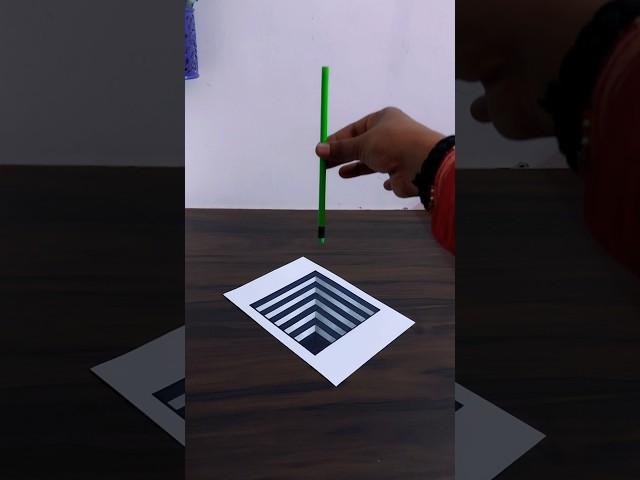 Simple easy 3D drawing : tutorial for beginners 🫰 #3d #3dart #3ddrawing #fyp #foryou #illusion