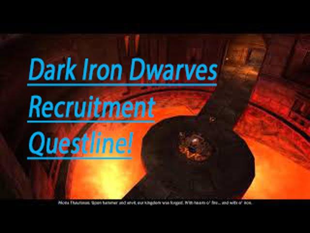 Dark Iron Dwarf {Allied Race} Recruitment Quest line!