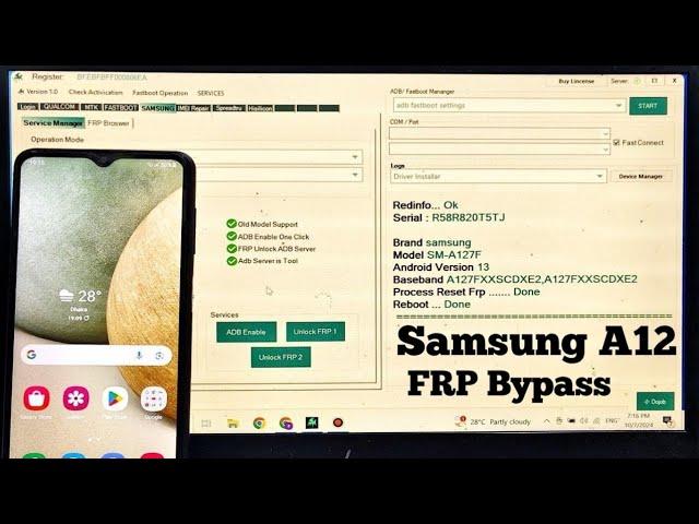 Samsung A12 FRP Bypass |  Android 12/13/14 Google Account Unlock  | 2025 Latest Method