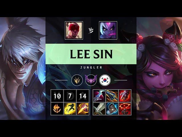 Lee Sin Jungle vs Evelynn: Triple Kill, Unstoppable - KR Master Patch 14.22