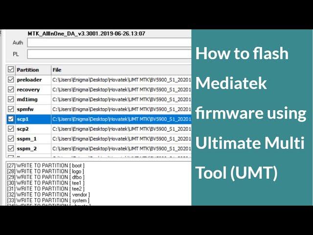 How to use Ultimate Multi Tool (UMT) MTK to flash Mediatek Firmware