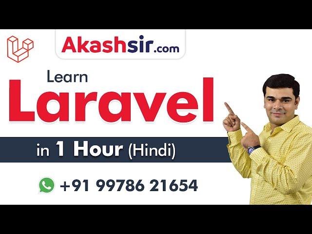 Laravel 7 Crash Course for beginners in Hindi