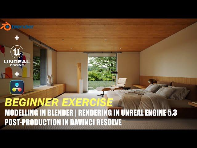 Unreal Engine 5.3 for Architecture & Interior Design | Blender + Unreal + DaVinci Tutorial