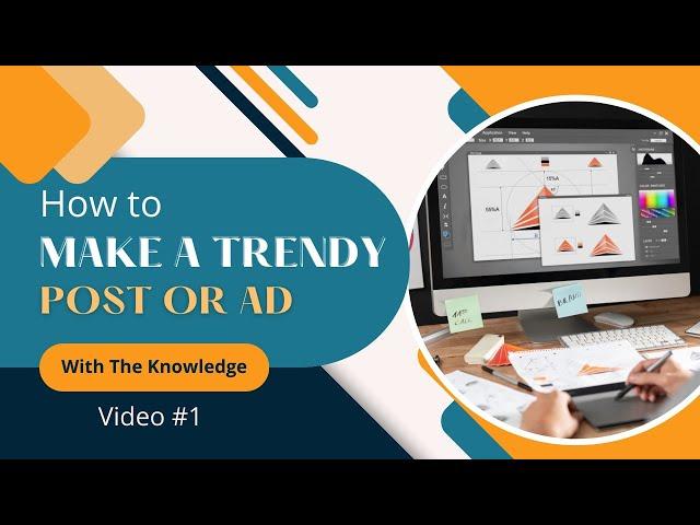 How to Make TRENDY Social Media Post Design #01 |The Knowledge by H Abdul Majid