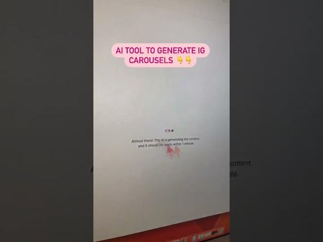 AI Carousel Generator For Social Media
