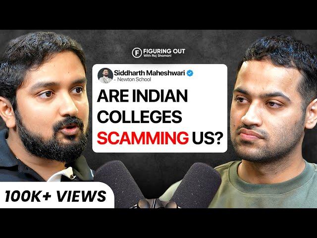 Sad Reality Of Indian Education, Unemployment, Salary & Jobs - Newton School | FO 210 Raj Shamani