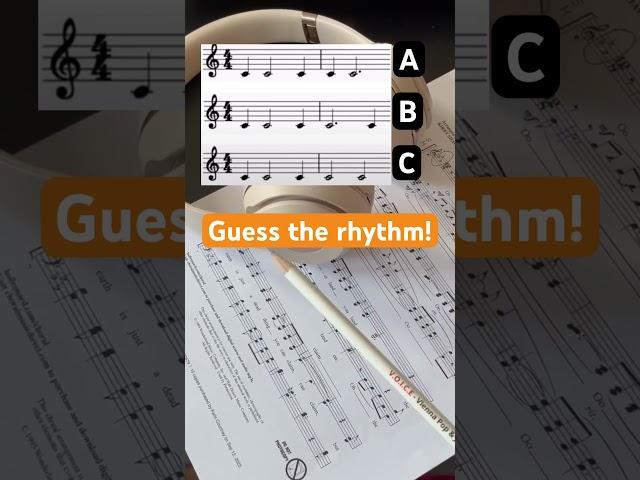 Guess the rhythm!  #challenge #rhythmchallenge #musicchallenge #choir #rhythm #vienna #guesswho