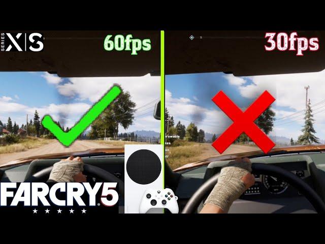 Far Cry 5 30FPS Vs FPS Boost Comparison And Review on Xbox Series S   Which One Is Better ?