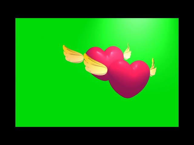 Valentine's Day Green screen HEARTS 2019