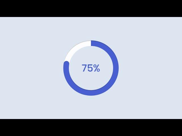 Circular Progress Bar using HTML CSS & JavaScript | CodingNepal