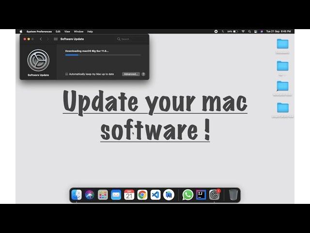 Update your Mac software !