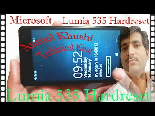 Lumia 535 pattern unlock.