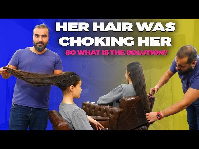 HOW DID YOU LIVE WITH THIS HAIR? LAYERED HAIRCUT | CURTAIN LAYER HAIRCUT | HAIRSTYLE