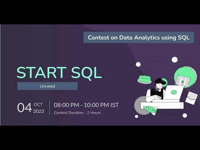 Total Time Codechef Solution || STARTSQL Contest Solution #codechefsolution #sql #querry