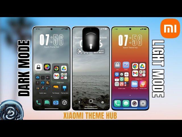 Xiaomi Theme With Dual iCon Style Dark Mod And Light Mode | Xiaomi Theme Hub