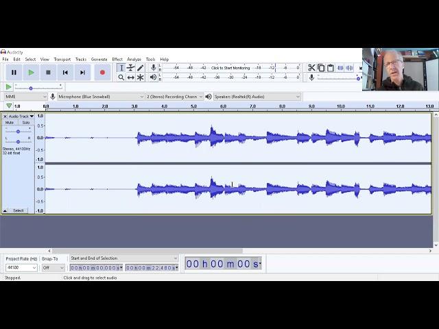 How to Start Recording with Audacity -  Backing Track, Effects, Loop