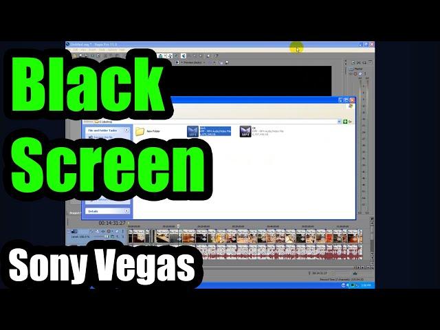 How to fix Sony Vegas Black Screen rendering error