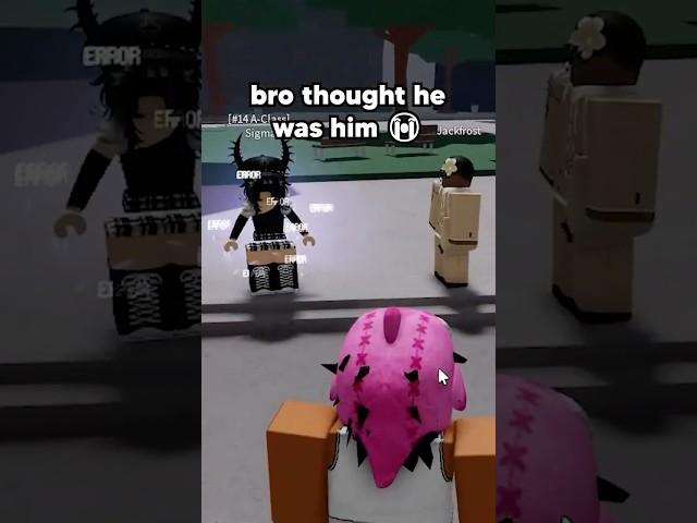 bro thought he was him..   #thestrongestbattlegrounds
