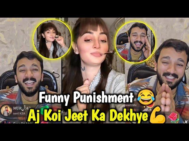 Aj Koi Jeet Ka Dekhye  Funny Punishment Reshma  | Rajab Butt TikTok Live Match