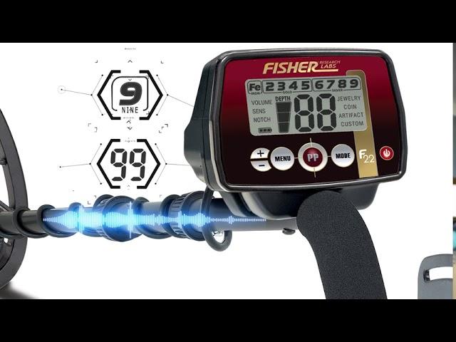 Fisher F22 Weatherproof All-Purpose Metal Detector