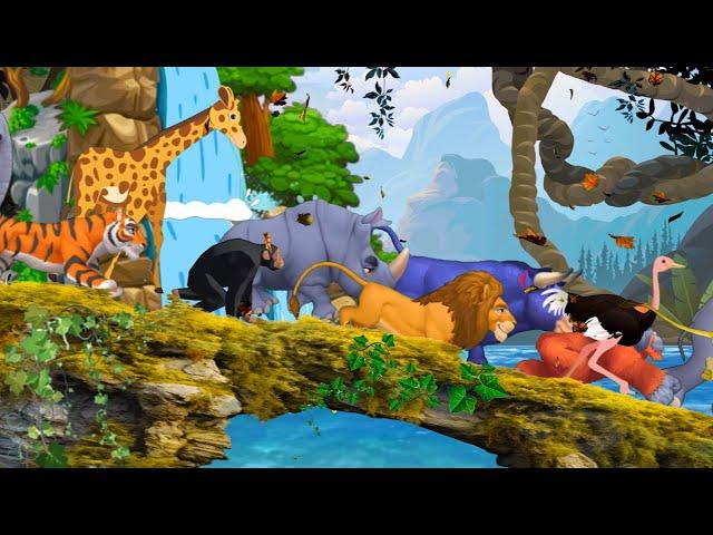 Animal Sounds Song | Wild Animals Names And Sounds For Kids | Animals Speed | Nursery Rhymes Song